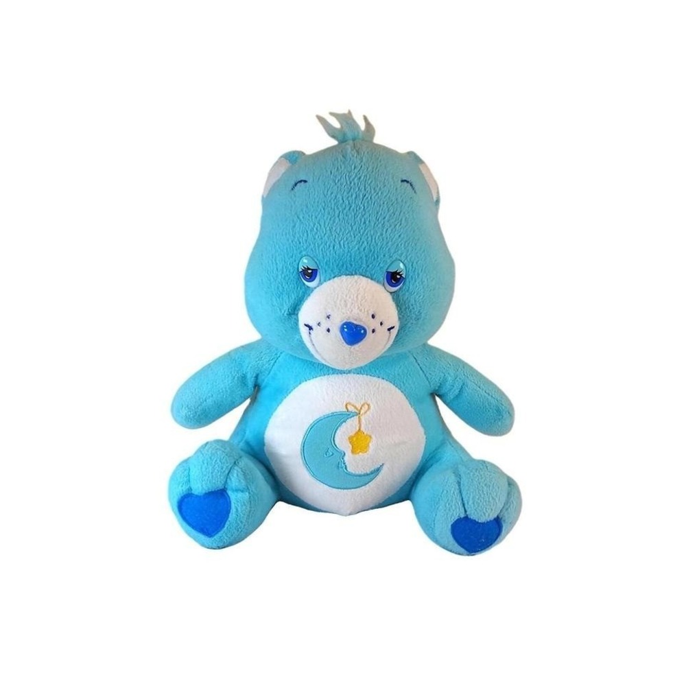 2003 Nanco Bedtime Care Bear 9 IN Blue With Moon Star Vintage
